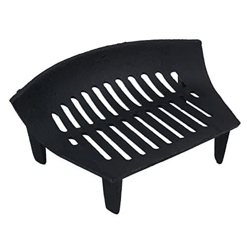 Image of AB Tools 14" Fire Grate For 16" Fireplace Cast Iron Coal Log Black Front Open Basket
