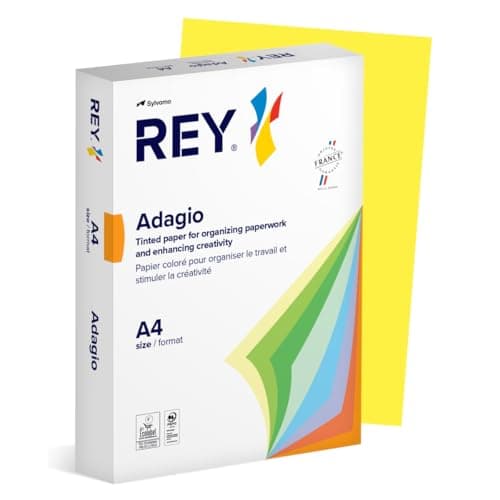 Image of Adagio 30212 A4 80gsm Rey Paper - Deep Yellow (Pack of 500 Sheets)