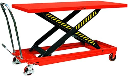 Image of 1000kg Mobile Scissor Lift Hydraulic Lifting Platform Table Trolley Cart Truck