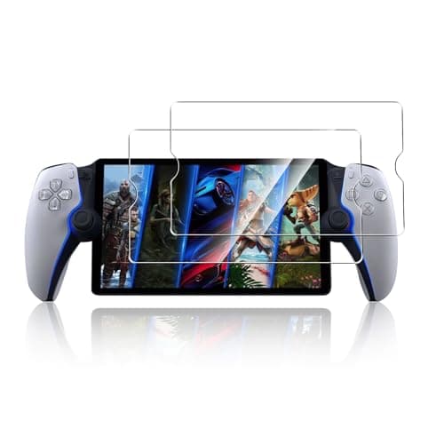 Image of WFTE 2-Pack Screen Protector for Sony PlayStation 5 Portal Remote Player 8 inch 2023,Anti-Scratch,Anti-fingerprint,Bubble-Free,Tempered Glass For PlayStation PS Portal Remote Player
