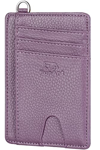 Image of FurArt Credit Card Holder Wallet, Slim RFID Blocking Minimalist Women's Card Wallet