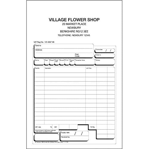 Image of Rexel Twinlock Scribe 855 Sales Receipt 3 Part Refill (Pack of 75)