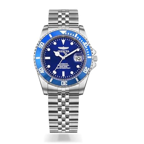 Image of Invicta Pro Diver 29179 Men's Watch - Waterproof - Analogue - Automatic Movement - stainless steel with blue dial - 42mm