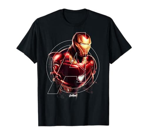 Image of Marvel Avengers Endgame Iron Man Portrait Graphic T-Shirt T-Shirt