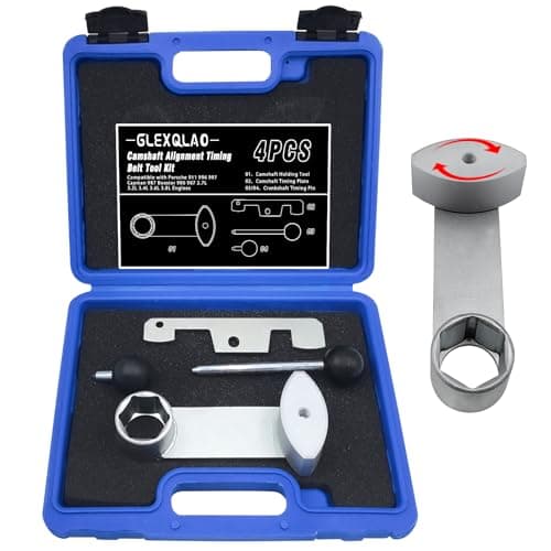 Image of GLEXQLAO Camshaft Alignment Timing Belt Tool Kit Compatible with Porsche 911 996 997 Cayman 987 Boxster 986 987 2.7L 3.2L 3.4L 3.6L 3.8L Engines, Replacement OEM 9595, 9595/1, 9685, 9686