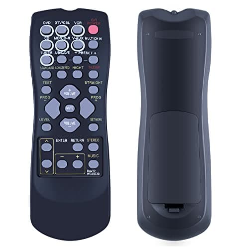 Image of TCNOUMT Replacement Remote Control for Yamaha AV Receiver RAV22 WG70720 RX-V350 RX-V357 RX-V359 HTR5930 HTR5940 - No Setup Required