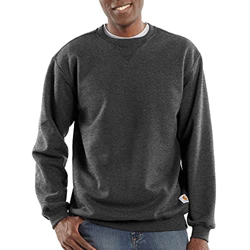Image of Carhartt Men's Loose Fit Midweight Crewneck Sweatshirt, Carbon Heather, L