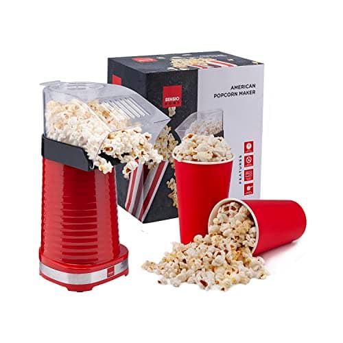 Image of Sensio Home Popcorn Maker 1200W | Gourmet Popcorn Machine | Best Air Popcorn Popper - Fat Free and Healthy