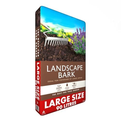 Image of Landscape Bark 90L – Decorative Garden Bark Mulch for Beds, Borders & Pathways, Moisture Retention & Weed Control Ground Cover