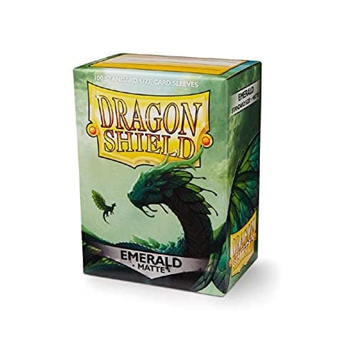 Image of Dragon Shield Matte Emerald Standard Size 100 ct Card Sleeves Individual Pack