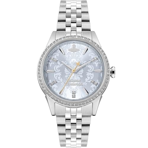 Image of Vivienne Westwood Little Wallace 32mm Ladies Quartz Watch with Pale Blue Dial & Silver Stainless Steel Bracelet
