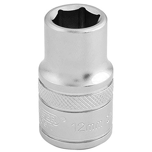 Image of Draper 16601 1/2" Square Drive 6 Point Socket, 12mm Size