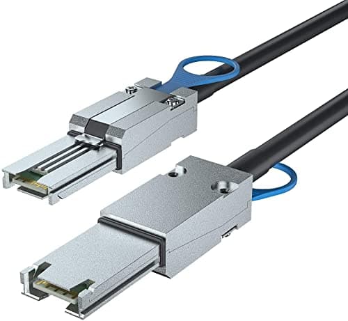 Image of 10Gtek® 6G External Mini SAS SFF-8088 to SFF-8088 Cable, 100-Ohm, 0.5-Meter(1.65-ft)
