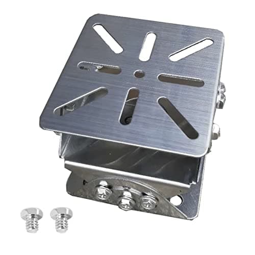Image of BeElion Joint Mount Adapter for Security Camera, 2-Layer 3-Axis Bracket,Pole Mounting Mount Bracket for PTZ Dome Surveillance Camera (4.13"x4.02"x3.9" Steel Mount)