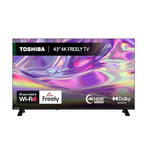 Image of Toshiba 43”UV1563DB 4K Smart VIDAA TV, Ultra HD, HDR10, Freely, Disney+, Prime Video, Netflix, Dolby Audio Processing and Vision, Works with Alexa and Google Assistant, VIDAA Voice 2025