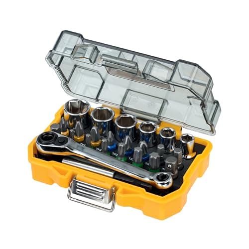 Image of DEWALT Extra Small Tough Case 25mm Socket & Screwdriving Set (24 pc.), DT71516-QZ