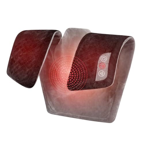 Image of HoMedics Comfort Neck & Shoulder Massager Wrap- Heated Massage Machine for Neck, Shoulder & Upper Back with Vibration, 6 Programmes & Pulsations - Muscle Discomfort Ease
