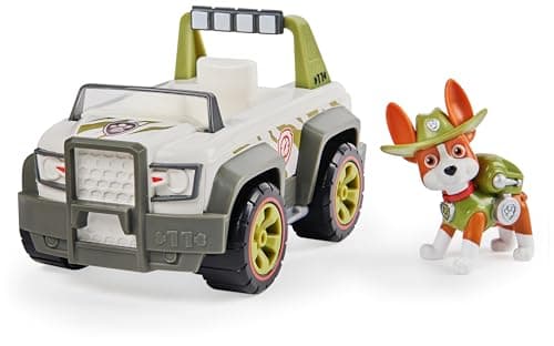 Image of Paw Patrol, Tracker’s Jungle Cruiser, Toy Truck with Collectible Action Figure, Sustainably Minded Kids’ Toys for Boys & Girls Aged 3 and Up