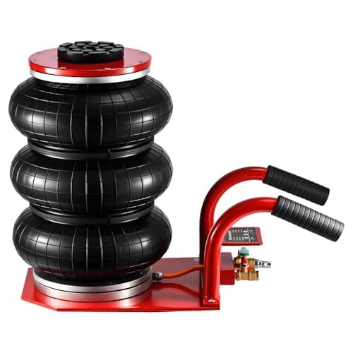 Image of GREENSAPPIRE Air Bag Jack 3.5 Ton Capacity Pneumatic Heavy Duty Quick 3-5 Second Car Lifting Jack Triple Bag 16.5-40cm/16 Inch Lifting Range for Automotive Repair Shop and Garage Use Universal
