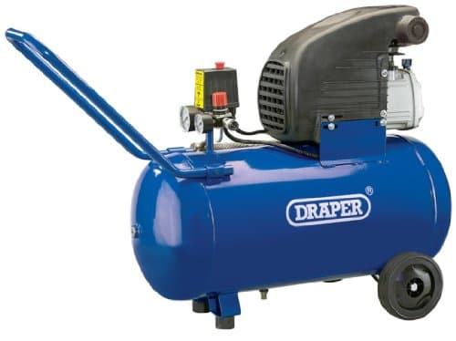 Image of Draper 76115 50 L 230-Volt 1.5 kW Air Compressor (Old Version)