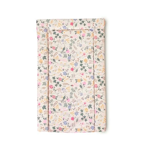 Image of Red Kite Changing Mat Rose & Ivy. Unisex Baby Changing Mat (74 x 48 x 3.5cm) with Flower Design and Raised Padded Edges (Pink)