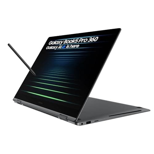 Image of Samsung Galaxy Book5 Pro 360, AI Laptop, 16" Touchscreen, S Pen Included, Intel Core Ultra 7, 16GB Memory, 512GB Storage, Wi-Fi 7, Windows 11 Pro, Long Battery Life, Grey