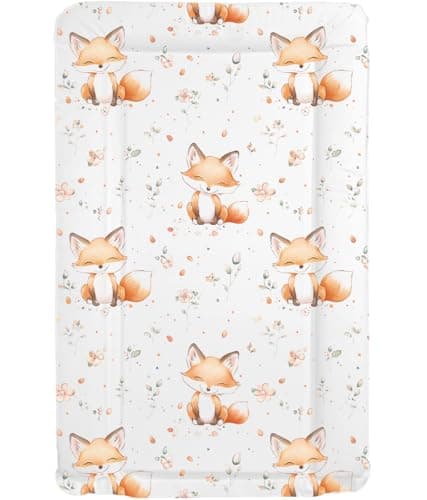 Image of Sunnybabies Fox & Fern Baby Changing Mat Nursery Wipe Down Mat