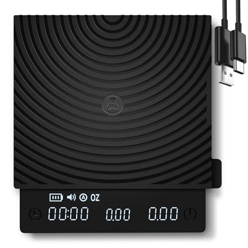 Image of TIMEMORE Black Mirror Mini, Digital Coffee Scale with Timer, 2kg/0.1g, Flow Rate Function, Compact and Portable, Silicone Protective Pad, Espresso Scale, Black