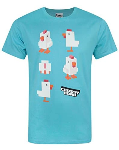 Image of Crossy Road Chicken Men's T-Shirt (XL) Blue