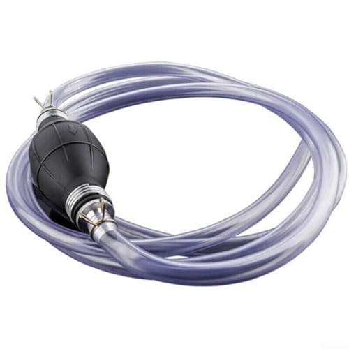 Image of Fuel Transfer Hand Operated Pump for Diesel Oil Gear Oil and Rainwater with 2 Meter Hose 8mm ID Rubber Bellows and Aluminum Nozzle