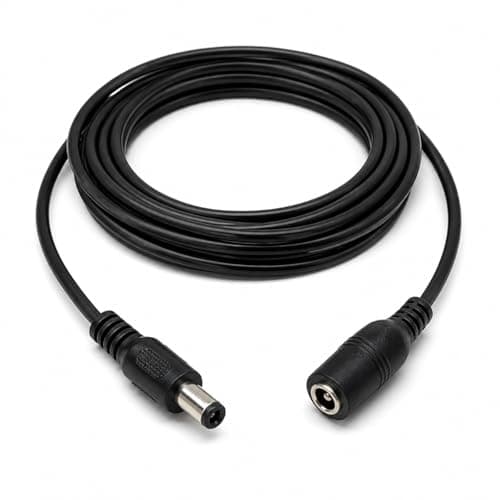 Image of 3m 2.5mm x 5.5mm Male to Female Power DC Connector Extension Cable Lead for CCTV Cameras, LED Lights 10ft