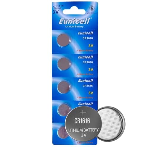 Image of CR1616 Batteries (5 pack) Lithium Coin Button Cell 3V DL1616 1616 ECR1616 CR1616 for Watches, Car Key Fobs, Calculators, Toys, Motherboard Backup, LEDs, Medical Devices