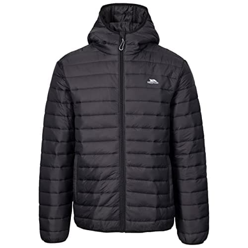 Image of Trespass Mens Padded Jacket Kelmarsh - Men's Hooded Puffer Jacket, Autumn Winter Coat with Pockets, Water Repellent Outdoor Casual Walking Jacket