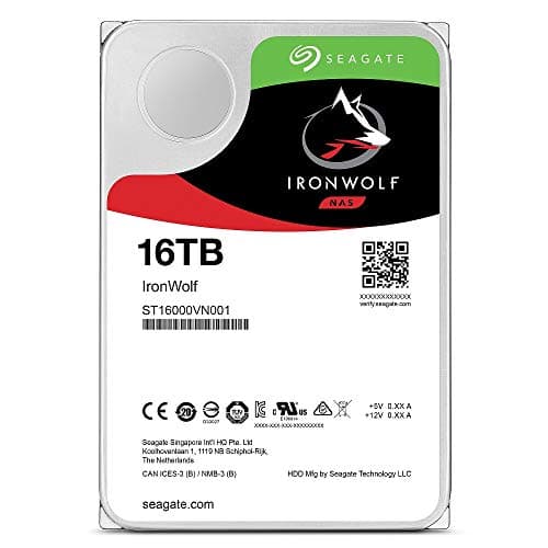 Image of Seagate IronWolf"Internal Hard Drive 3.5 16TB HDD 3 Year Warranty 256MB 7200rpm 24 Hours Operation PC NAS For RV Sensor ST16000VN001