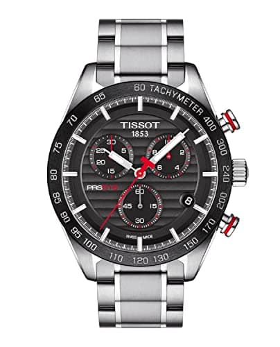 Image of Tissot Mens T-Sport PRS-516 Quartz Chronograph Red and Black Bracelet Watch T100.417.11.051.01