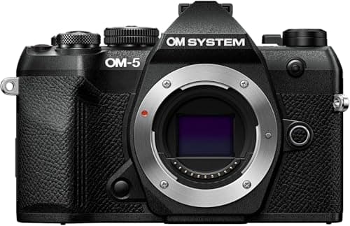 Image of OM SYSTEM OM-5 Mark II MFT Camera, 20 MP Live MOS Sensor, 5-Axis Image Stabilisation, IP53 Weather-proof Sealing, Handheld High Res Shot 50 MP, Black