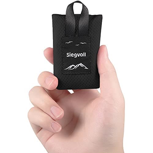 Image of Siegvoll Mini Pocket Beach Mat Picnic Blanket, Small Compact Picnic Blanket, Portable Ultralight Machine Washable, Beach Blanket for Travel, Beach, Park, Camping, Hiking 70 x 110 cm (Grey)