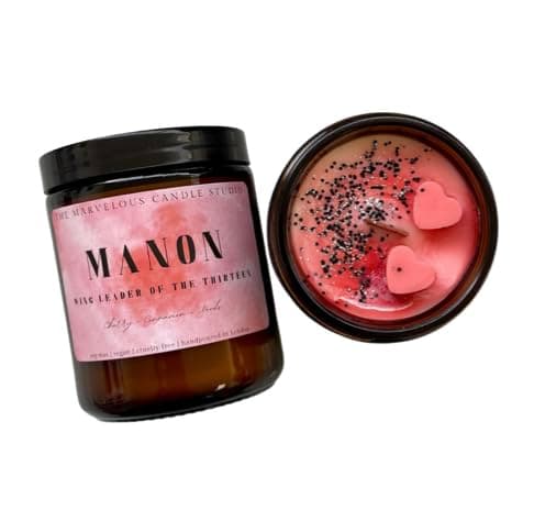 Image of Manon Candle Officially Licensed Throne of Glass Merch | Manon Blackbeak | TOG Bookish Gift | Literary Candles | Book Lover Gift (8oz Candle)