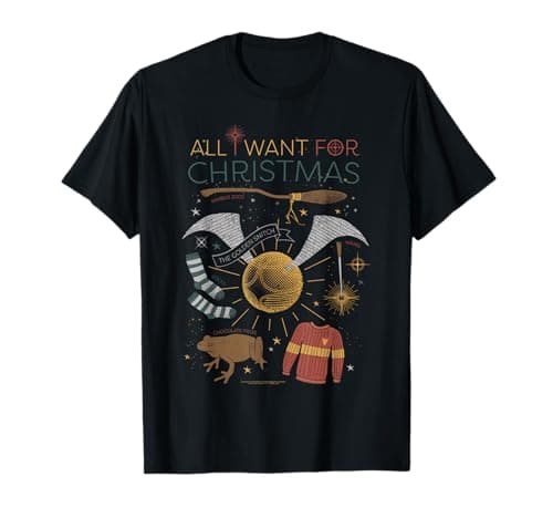 Image of Harry Potter All I Want For Christmas T-Shirt