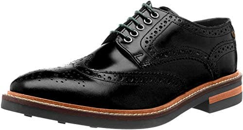 Image of Base London Woburn Hi Shine Black Men's Brogue UK 10