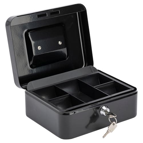 Image of Burg Wachter Money 5025 10" Cash Box - Black