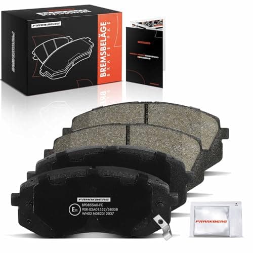 Image of Frankberg Brake Pad Set incl. 4x Pads Front Compatible with Tucson TL TLE Kona OS OSE OSI Sportage QL QLE Xceed CD Sportage SL Replace# 58101D7A00, 581011DE00