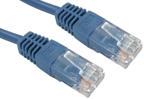 Image of Yourit Rj45 M To Rj45 M Cat5e 0.25M Blue Oem Moulded Boot Copper Utp Network Cable