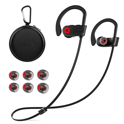 Image of Otium Bluetooth Headphones, Wireless Headphones IPX7 Waterproof Earphones Sport Earbuds With Bluetooth 5.3 Chip 15 Hours Battery, Sound Isolation Mic Earbuds for Gym Running Outdoor Sports Workout