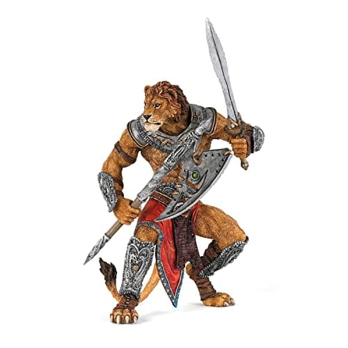 Image of Papo - Realistic Mutant Lion Figure Toy for Kids - Ages 3+ - Fantasy & Medieval Collection - Creative Play Imaginary Creature - Gift Idea Toy for Girls and Boys - 6.5 Cm X 6 Cm X 12.5 Cm