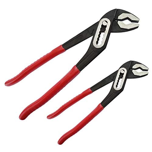 Image of Pack of 2 Slim Jaw Box Joint Water Pump Pliers | 7" 180mm and 10" 250mm