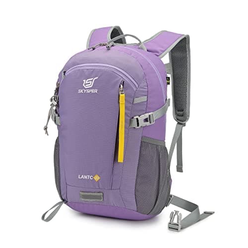 Image of SKYSPER Small Hiking Backpack, 20L Lightweight Travel Backpacks Hiking Daypack Rucksack Women Men for Trekking Backpacking Outdoor Sports(Purple)
