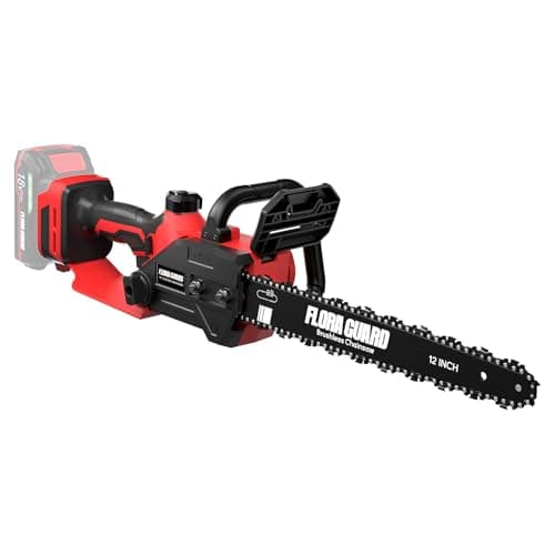 Image of FLORA GUARD 12-Inch Chainsaw Compatible for Makita 18V Battery (Without Battery, Tool Only) 1200W Brushless Motor, 49FT/S High Speed Cordless Electric Chainsaw with Auto Lubrication and Braking