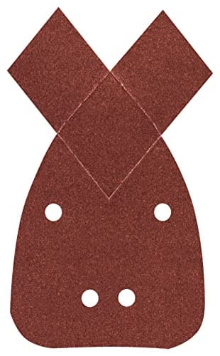 Image of Bosch 5X C430 Sanding Sheets (for Wood and Paint, 93x135 mm, Grit 120, 4 Holes, Professional Accessories for Multi Sanders from Most Brands)