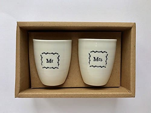 Image of mr & mrs egg cups in a box by east of india